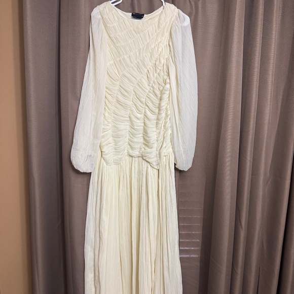 ASOS Dresses & Skirts - ASOS DESIGN long sleeve maxi dress butter yellow